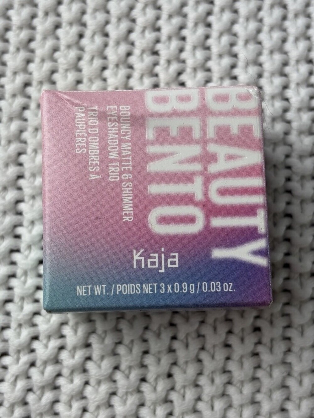 Kaja Beauty Bento Bouncy Matte Shimmer Eyeshadow Trio 08 Chocolate Dahlia 0.03oz